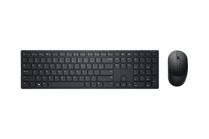 Dell Pro Keyboard And Mouse Km5221w Retail Box Sæt Med Mus Og Tastatur Qwerty Us International Sort Indgangsudstyr