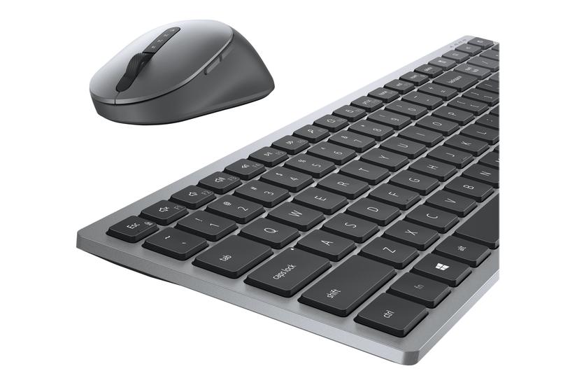 Dell Pro Plus Compact Keyboard And Mouse Km7120w Sæt Med Mus Og Tastatur Pan Nordic Titan Grå Indgangsudstyr