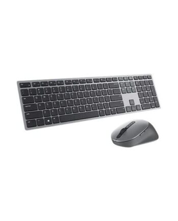 Dell Pro Plus Keyboard And Mouse Km7321w Sæt Med Mus Og Tastatur Qwerty Us International Titan Grå Indgangsudstyr