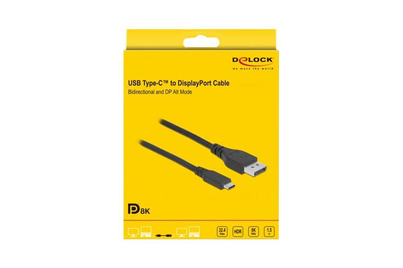 Delock Displayport Kabel 24 Pin Usb- Til Displayport