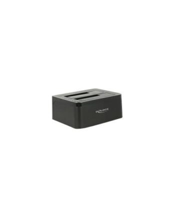 Delock Dual Docking Station Sata Hdd   Usb     With Clone Function Lagringskontrol Sata 6gb   Usb