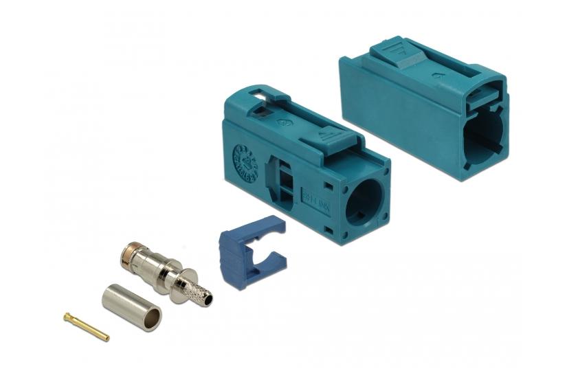 Delock Fakra Jack 25 Mm Long For Crimping Modular Indlæg