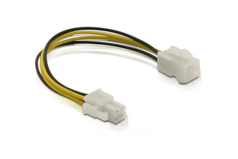 Delock Forlængerkabel Til Strøm -pin Atx12v Til -pin Atx12v 15 Cm