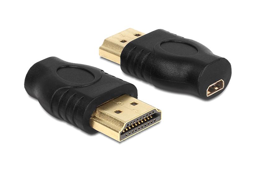Delock Hdmi Adapter Hdmi Han Til Mikro Hdmi Hun
