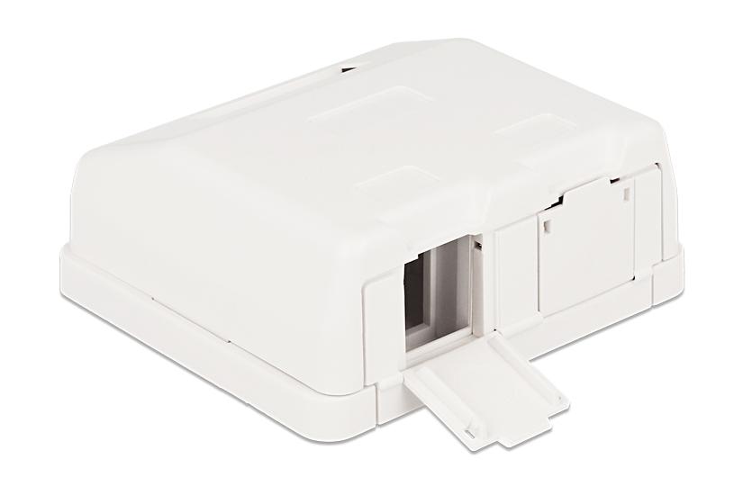 Delock Keystone Surface Mounted Box Hus Med Modulær Indsats
