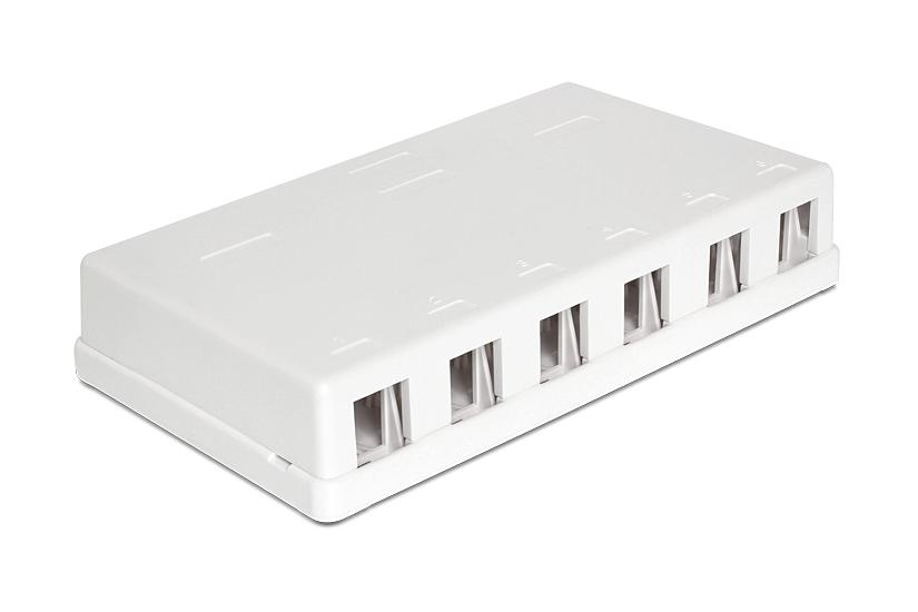 Delock Keystone Surface Mounted Box Hus Med Modulær Indsats