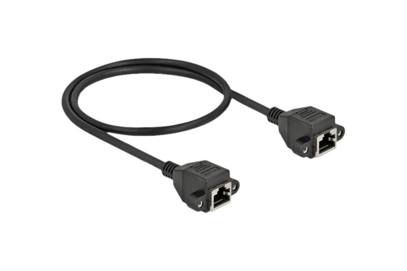 Delock Netværkskabel 50 Cm Sort