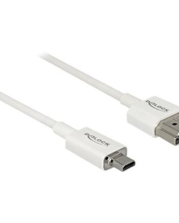 Delock Slim High Quality Hdmi-kabel Med Ethernet 25 Cm