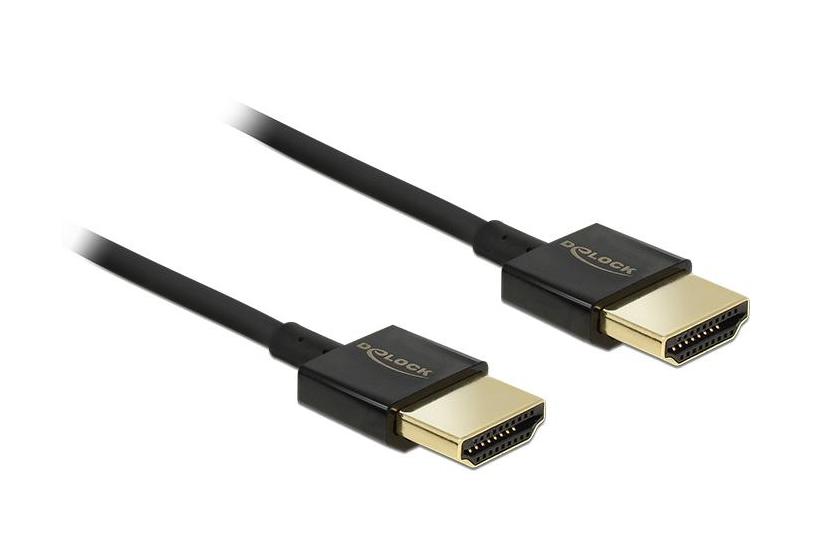 Delock Slim Premium Hdmi-kabel Med Ethernet