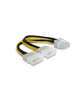 Delock Strømforsyningsadapter  -pin Intern Strøm  12    Til   Pin Pcie-strøm 30 Cm