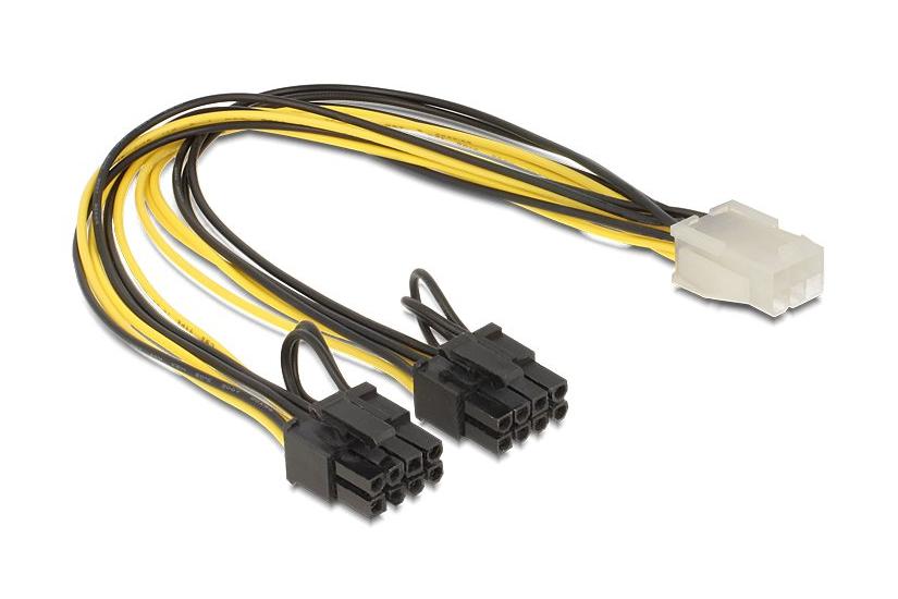 Delock Strømkabel Pin Pcie-strøm Til Pin Pcie-strøm 30 Cm