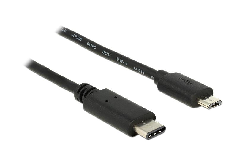 Delock Usb Type- Kabel 24 Pin Usb- Til Micro-usb Type 50 Cm
