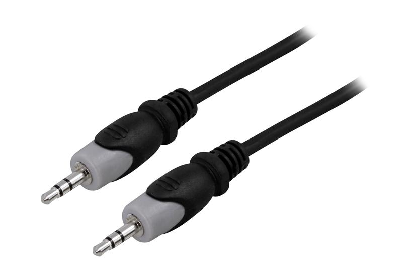 Deltaco Audiokabel 5mm Jack Han Til 5mm Jack Han Sort