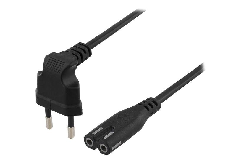 Deltaco Del-109bf Strømkabel Europlug Til Power Iec 60320 C7