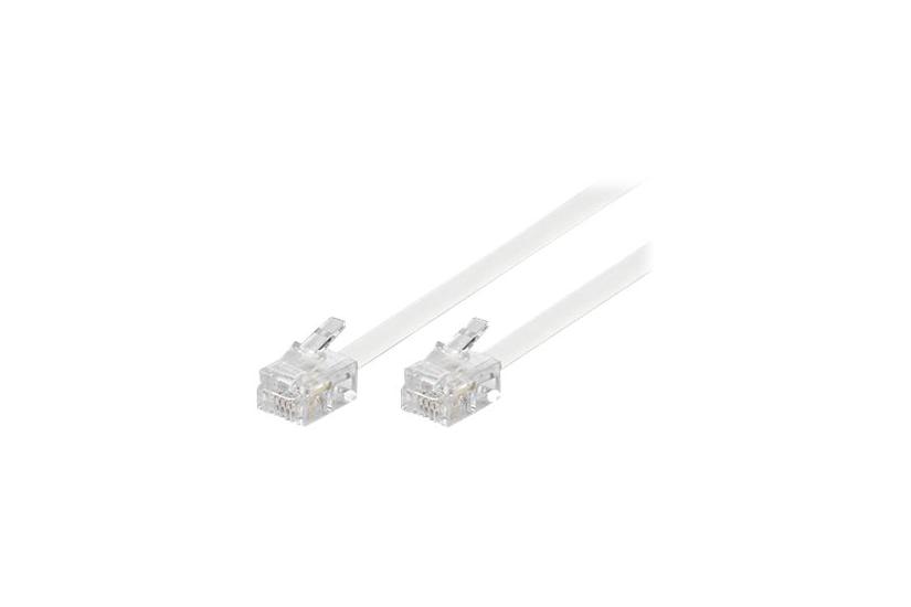Deltaco Del-160c Telefonkabel Hvid