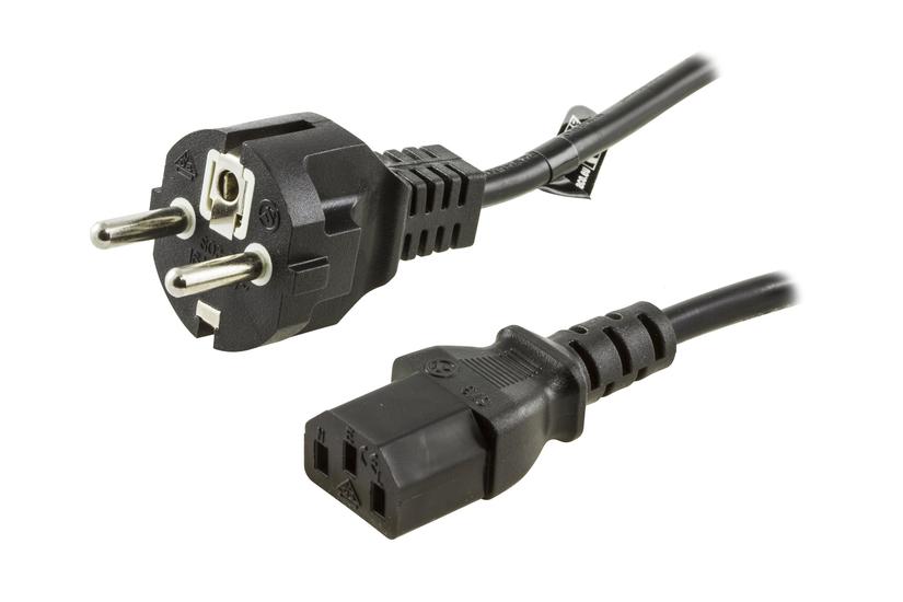 Deltaco Del-109m-50 Strømkabel Power Cee Til Power Iec 60320 C13 50 Cm