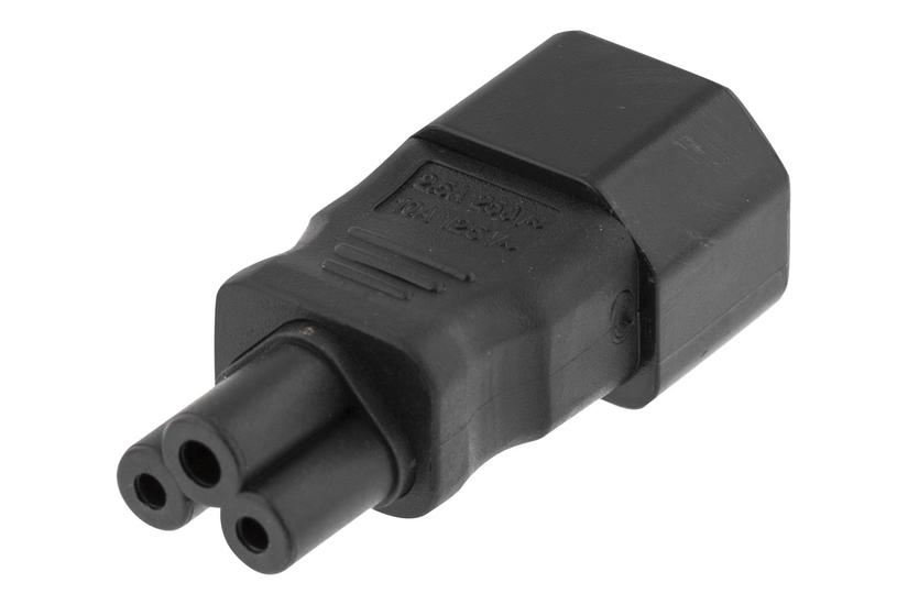 Deltaco Del-1011 Stikadapter Iec 60320 C5 Til Iec 60320 C14