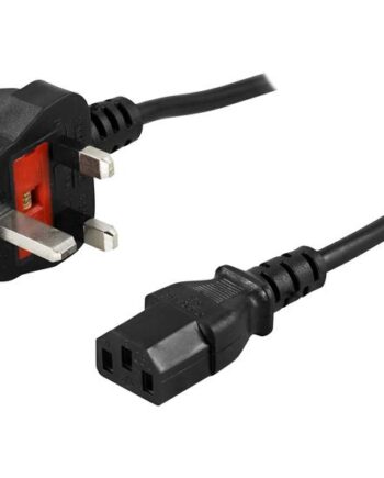 Deltaco Del-109uk-10 Strømkabel Bs 1363 Til Power Iec 60320 C13
