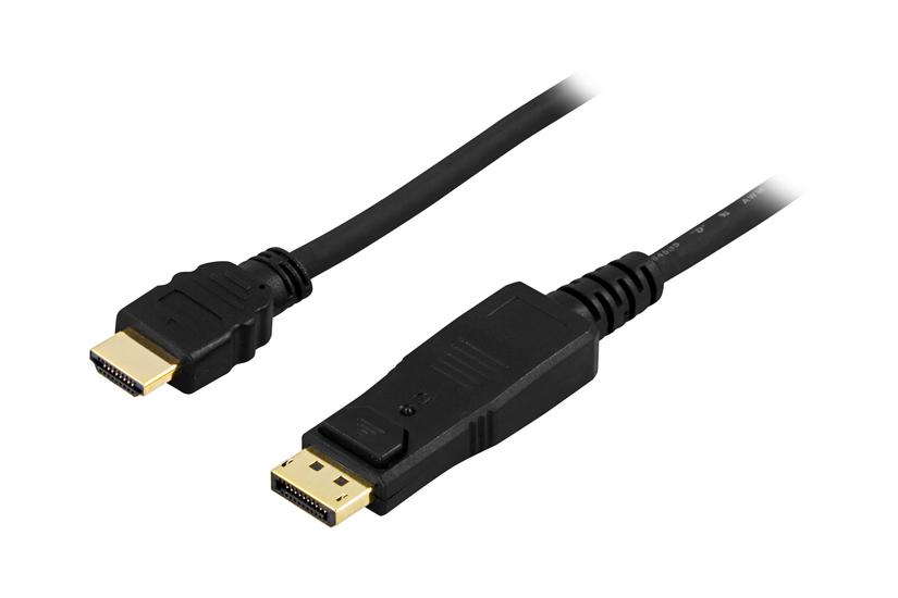 Deltaco Displayport Til Hdmi Sort