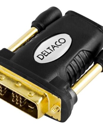Deltaco Dvi-   Single-link  Han Til Hdmi Hun Sort