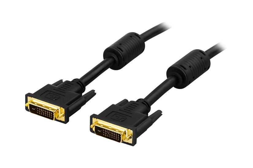 Deltaco Dvi-  Til Dvi-   Dual Link      Sort