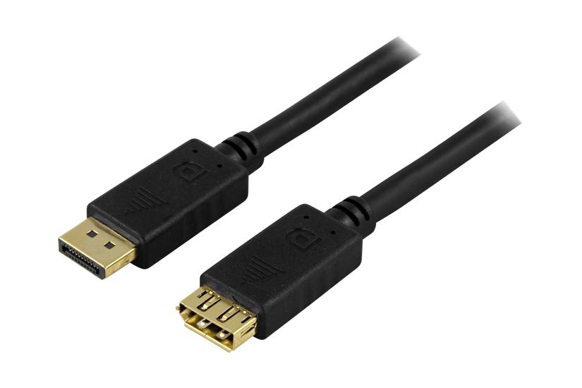 Deltaco Forlængerkabel Displayport Sort