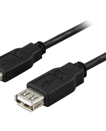 Deltaco Forlængerkabel Usb Til Usb         Sort