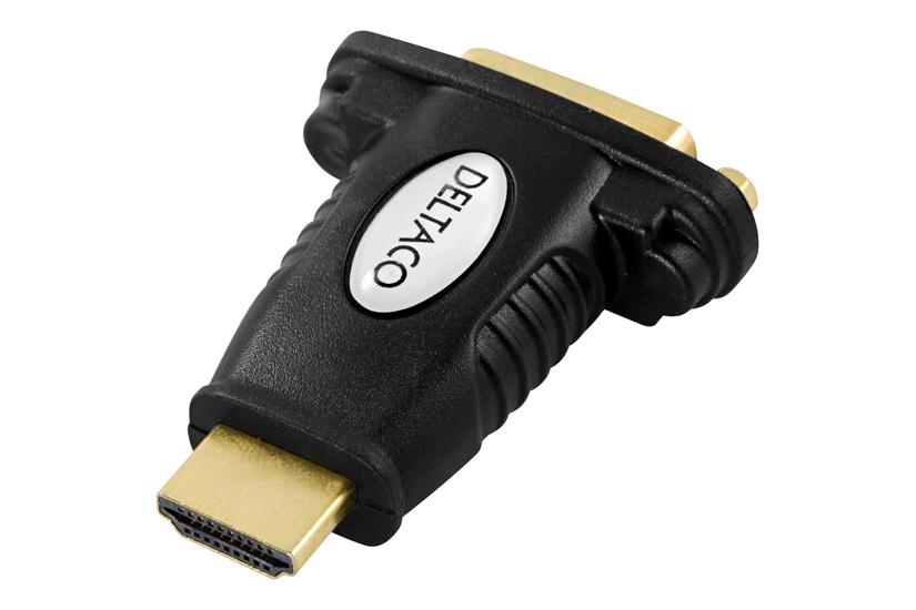 Deltaco Hdmi Han Til Dvi-  Hun Sort
