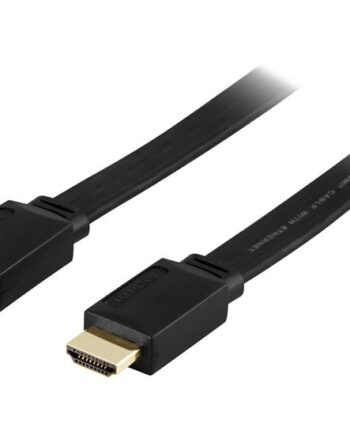 Deltaco Hdmi Til Hdmi Flad           Sort