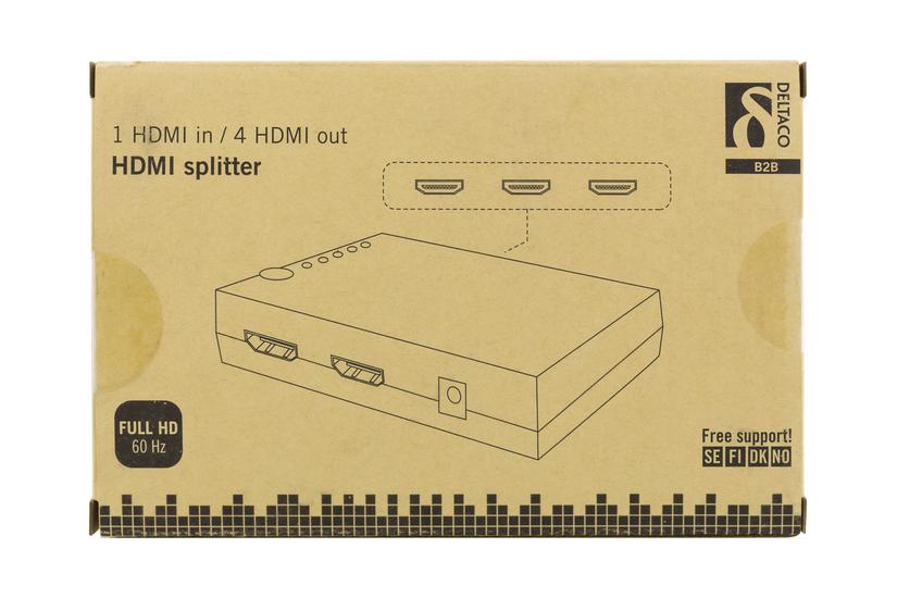 Deltaco Hdmi-7051 Video- Audiosplitter Porte