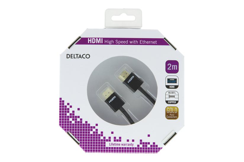 Deltaco Hdmi-1092- Hdmi-kabel Med Ethernet