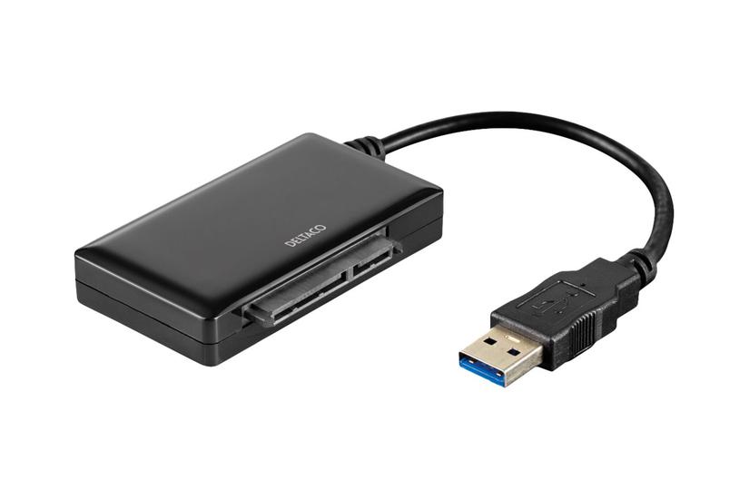Deltaco Lagringskontrol Usb Type Til Sata 6gb Sort
