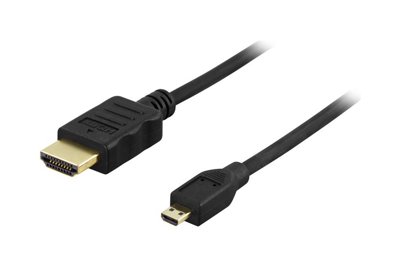 Deltaco Micro Hdmi Til Hdmi Sort