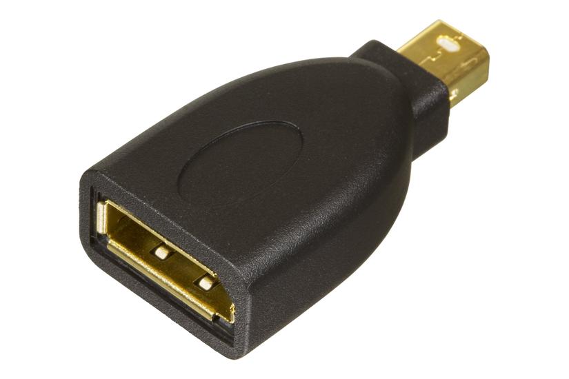 Deltaco Mini Displayport Han Til Displayport Hun Sort