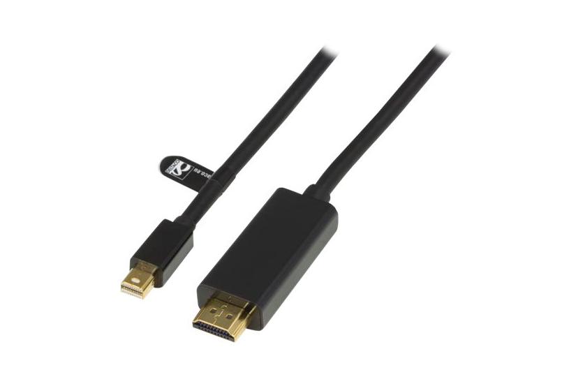 Deltaco Mini Displayport Til Hdmi Sort