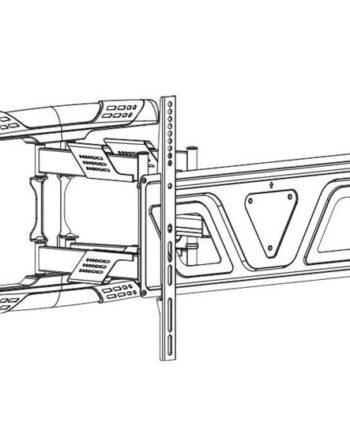 Deltaco Office Arm-0259 Ultra-slim Beslag Fuld Bevægelse For Lcd-tv Kurvet Lcd-tv Mat Sort