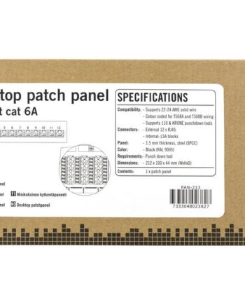 Deltaco Pan-213 Patch-panel