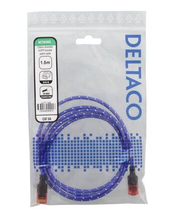 Deltaco Patchkabel       Hvid  Blå