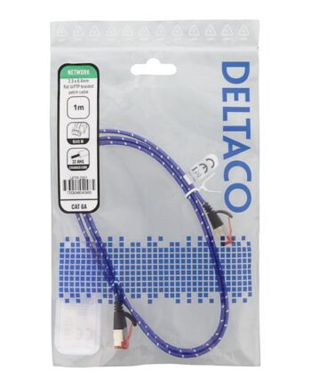 Deltaco Patchkabel     Hvid  Blå