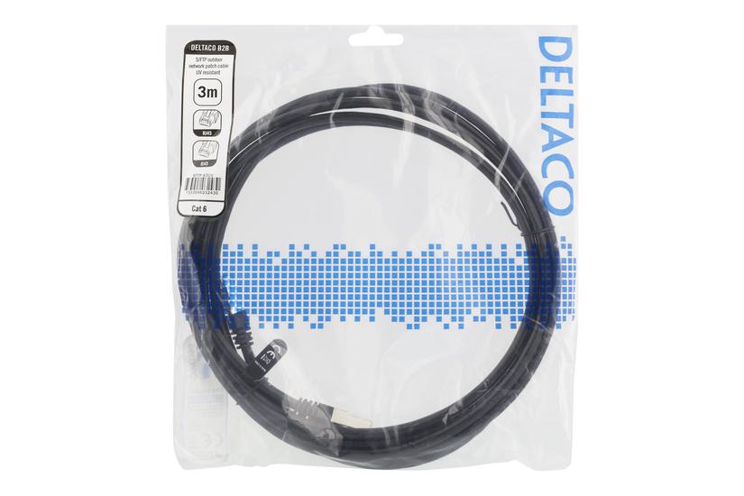 Deltaco Patchkabel Sort