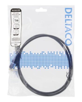 Deltaco Patchkabel     Sort