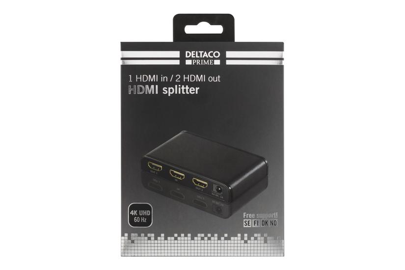 Deltaco Prime Hdmi-245 Video- Audiosplitter Porte