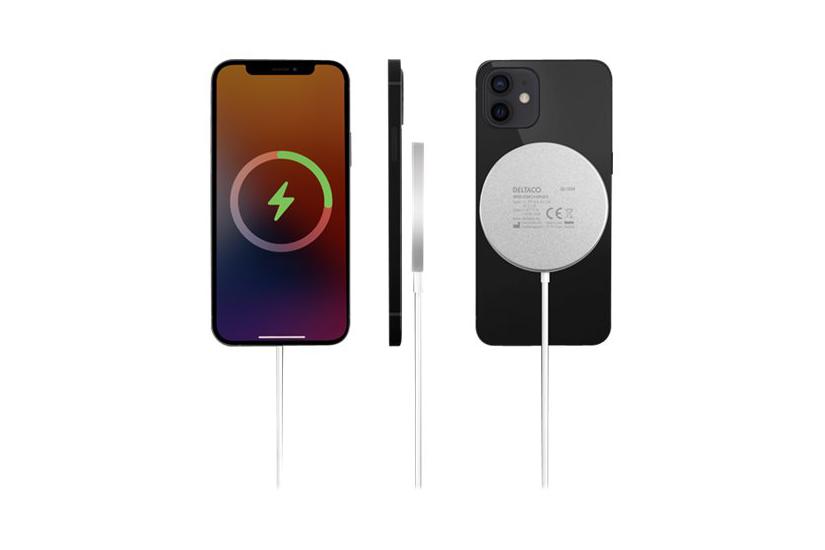 Deltaco Qi-1034 Trådløs Opladningspude 15 Watt