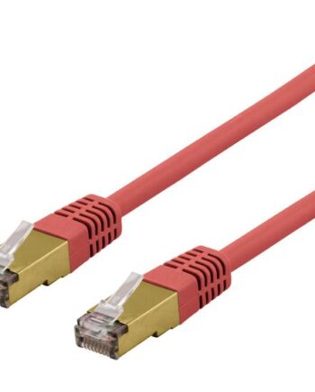 Deltaco Sftp-61rah Patchkabel     Rød
