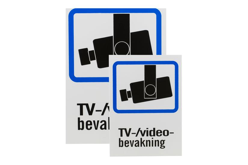 Deltaco Skiltesæt Overvågningskamera Tv- Video-bevakning A4 A5 Plastik