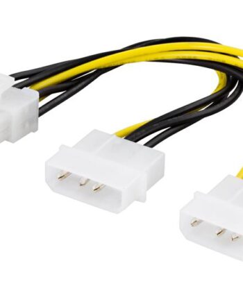 Deltaco Ssi-62 Strømforsyningsadapter   Pin Pcie-strøm Til  -pins Intern Strøm       30 Cm