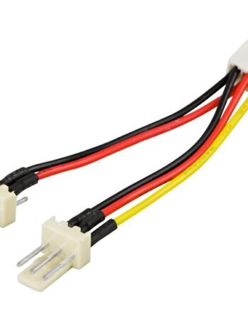 Deltaco Strømforsyningsadapter  -pin Til 2x  -pin