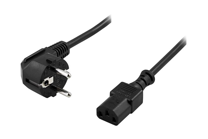 Deltaco Strømkabel Cee Til Iec 60320 C13l Sort