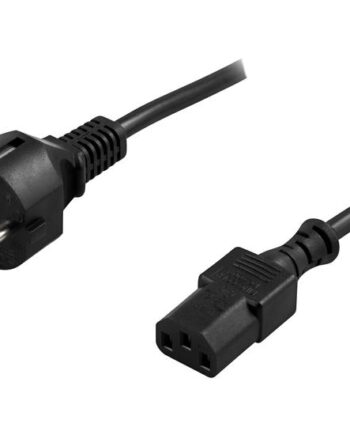 Deltaco Strømkabel Cee     Til Iec 60320 C13     Sort