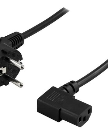 Deltaco Strømkabel Cee     Til Iec 60320 C13     Sort